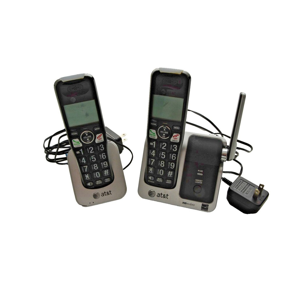 AT&T CRL82212 DECT 6.0 Cordless Telephone 2 Handset Answering System HD Audio